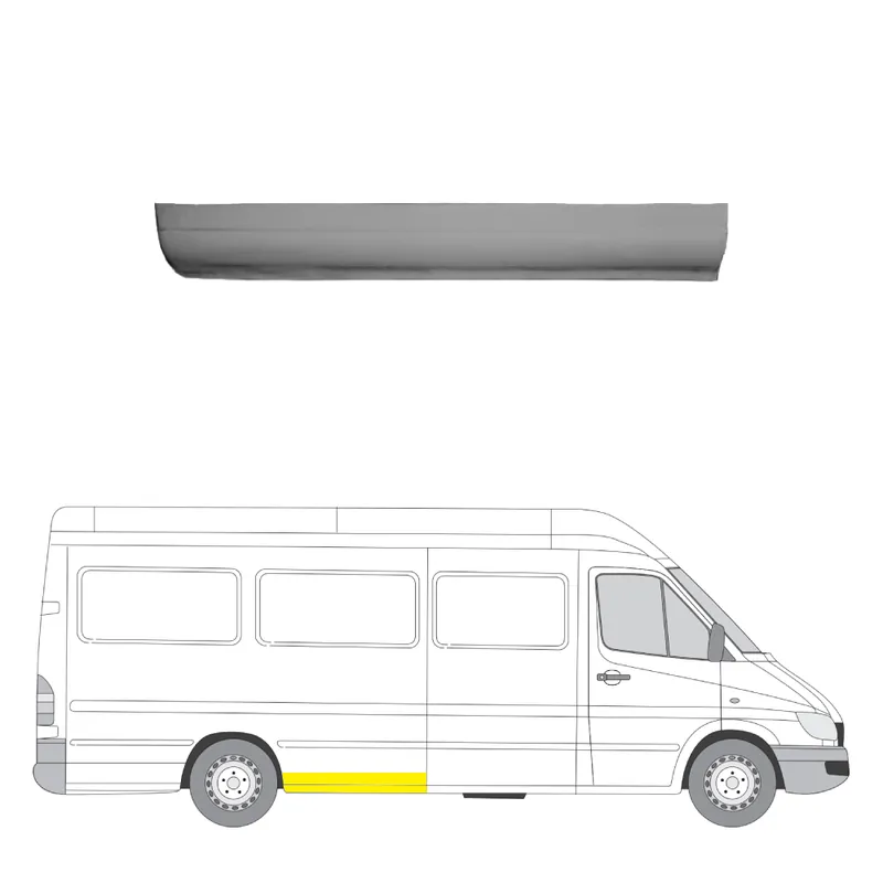 Superhinta Takalokasuojan kaari oikea MB Sprinter/VW LT 1995-2006
