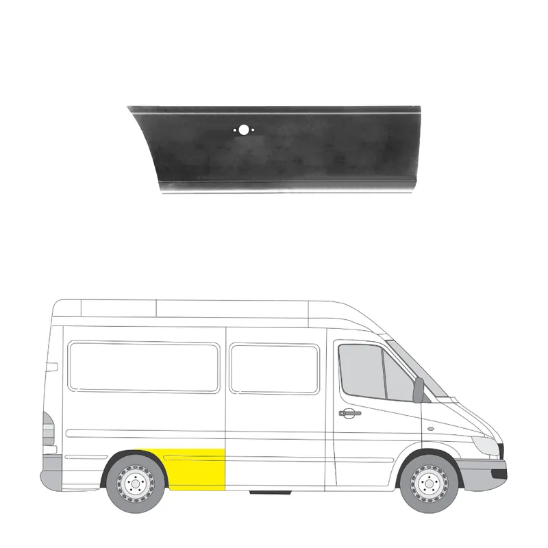 Takalokasuojan kaari oikea MB Sprinter/VW LT 1995-2006 Tilaa Nyt