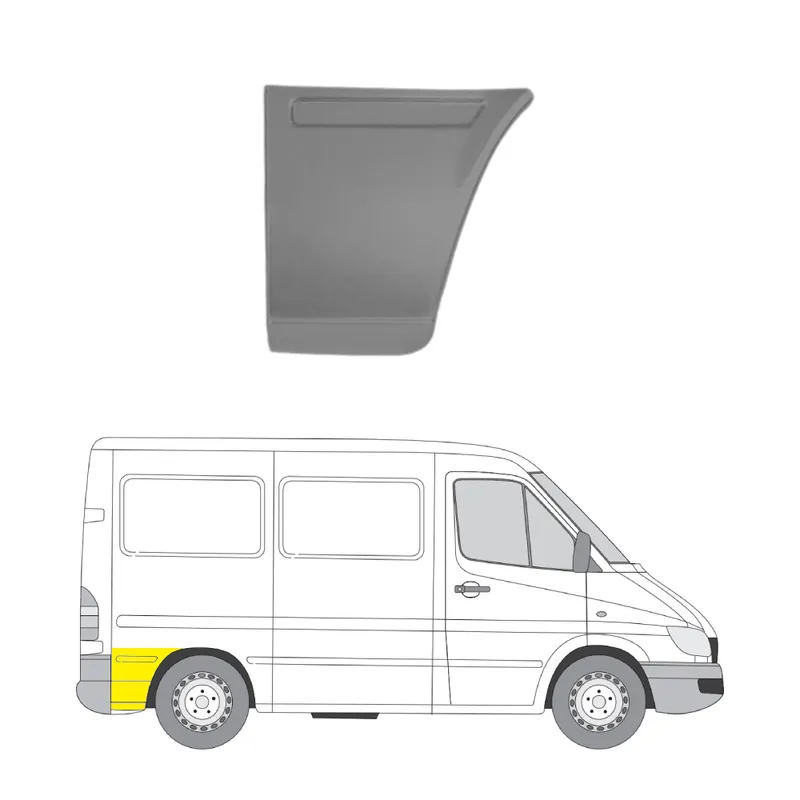 Erikoistarjous Takalokasuojan kaari oikea MB Sprinter/VW LT 1995-2006