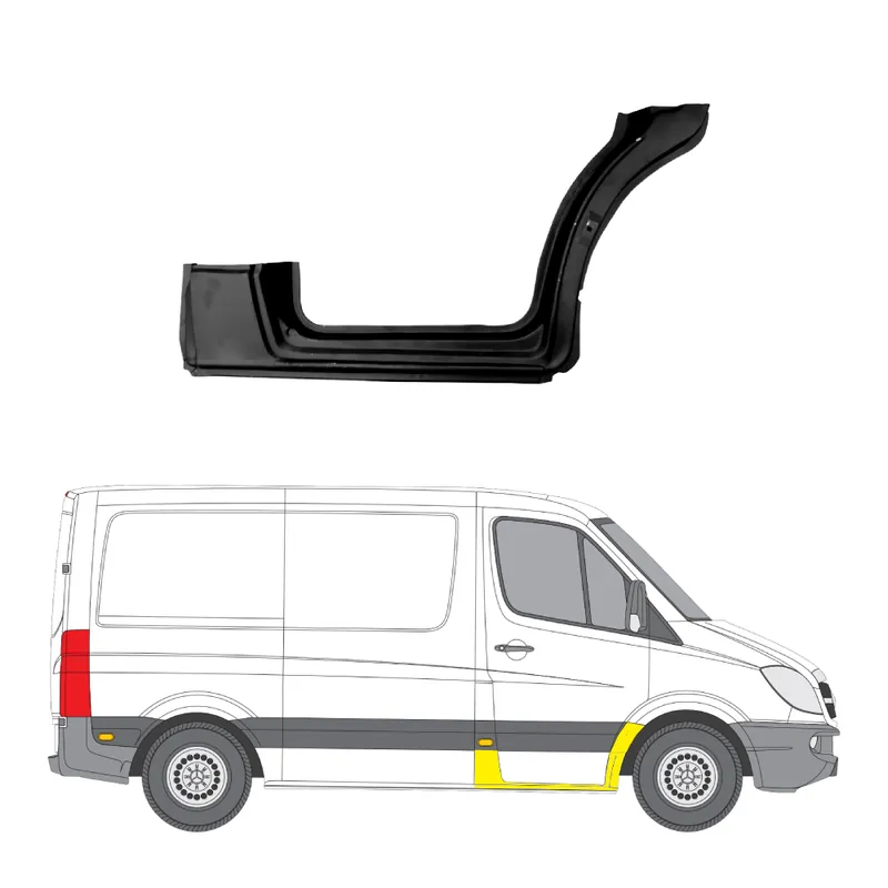 Heti Saatavilla Helman korjauspelti oikea=vasen Mercedes-Benz Sprinter 3-T Bussi (W906) 2006-