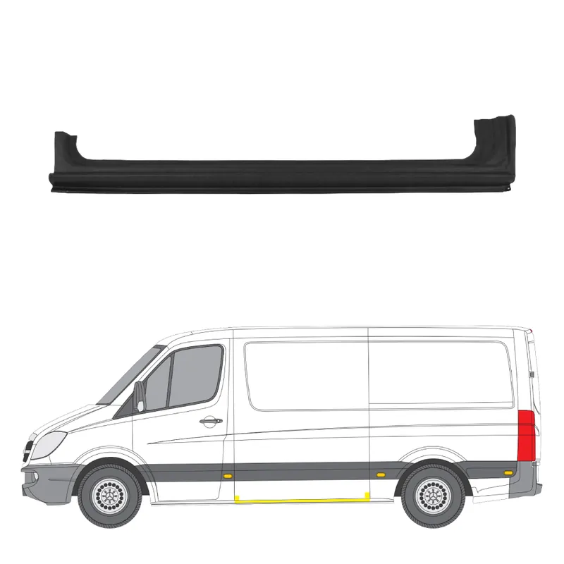 Helman korjauspelti oikea=vasen Mercedes-Benz Sprinter 3-T Bussi (W906) 2006- Turvallinen Maksu