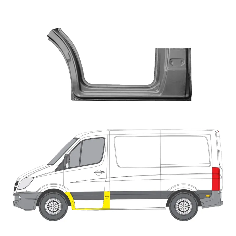 Helman korjauspelti oikea=vasen Mercedes-Benz Sprinter 3-T Bussi (W906) 2006- Tilaa Heti