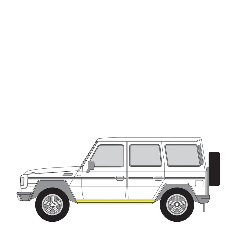 Helman korjauspelti oikea=vasen Mercedes-Benz G-sarja SUV (W460) 1979-1993 Ajankohtainen