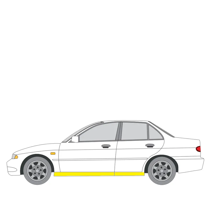 Helman korjauspelti oikea=vasen Mitsubishi Lancer V Sedan (CB_A, CD_A, CE_A) 1991-1996 Suosittu