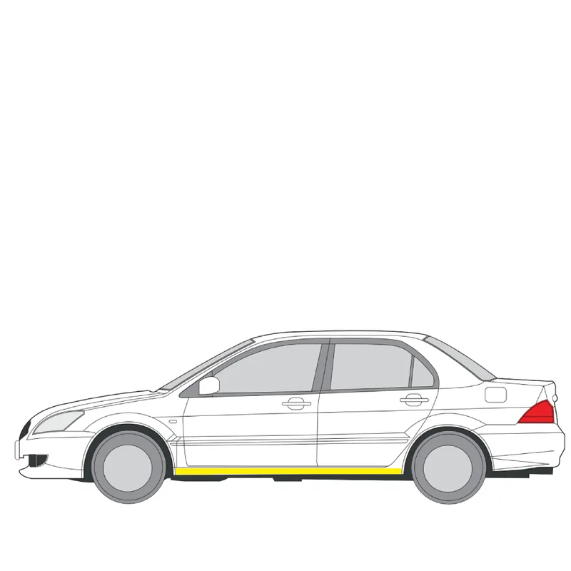 Älä Missaa Helman korjauspelti oikea=vasen Mitsubishi Lancer VII Farmari (CS_W, CT_W) 2003-2008
