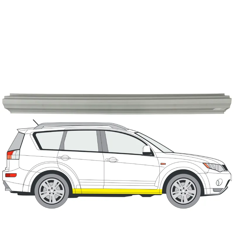 Tarjoushinta Helman korjauspelti oikea=vasen Mitsubishi Outlander I SUV (CU) 2001-2006