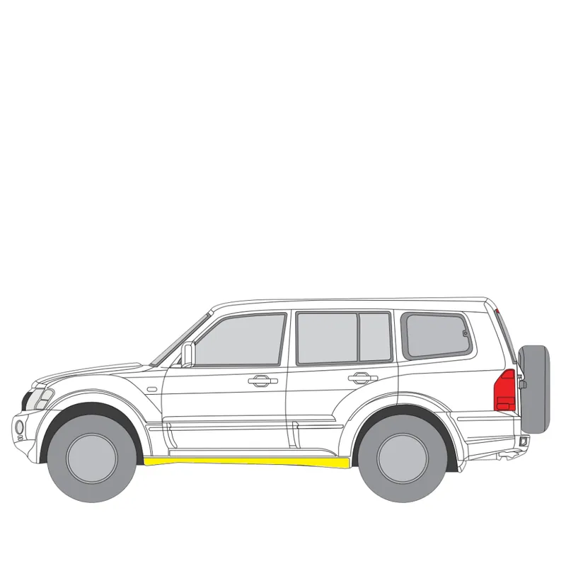 Helman korjauspelti oikea=vasen Mitsubishi Pajero III SUV Cabriolet (V6_W, V7_W) 2000-2006 Nopea Toimitus