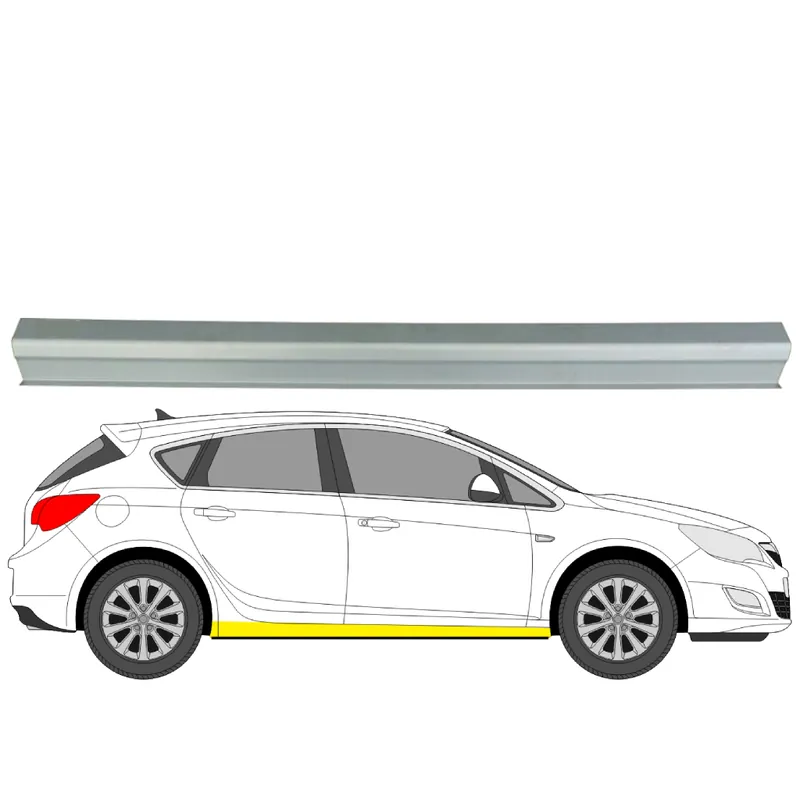 Helman korjauspelti oikea=vasen Opel Astra H Hatchback (A04) 2004-2014 Aito