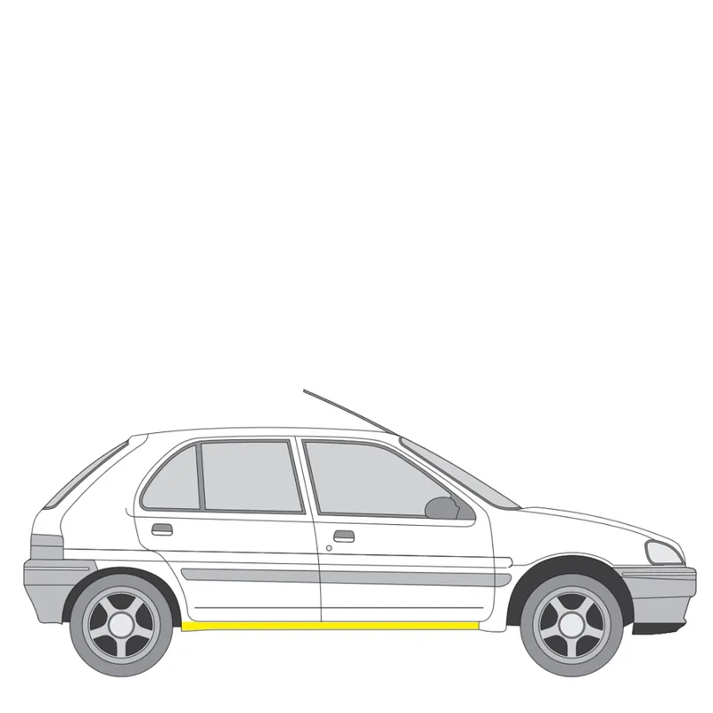 Osta Verkossa Helman korjauspelti oikea=vasen Peugeot 106 II Hatchback (1A, 1C) 1996-2005