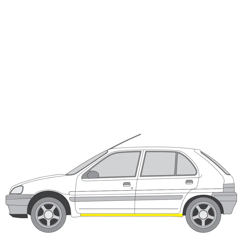 Osta Verkossa Helman korjauspelti oikea=vasen Peugeot 106 II Hatchback (1A, 1C) 1996-2005