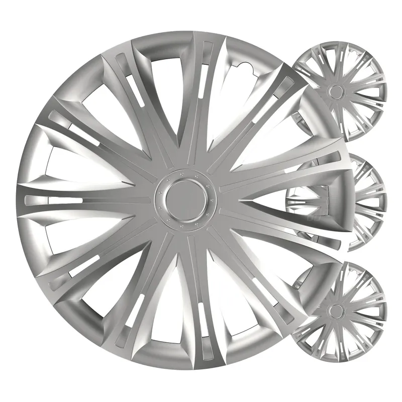 Ajoneuvon pölykapseli 4 kpl sarja Spark hopea 17″ COLOR BOX Alennettu