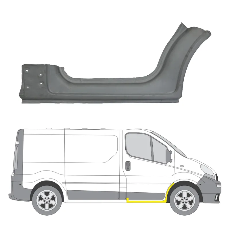 Edullinen Helman korjauspelti oikea=vasen Nissan Primastar Bussi (X83) 2001-