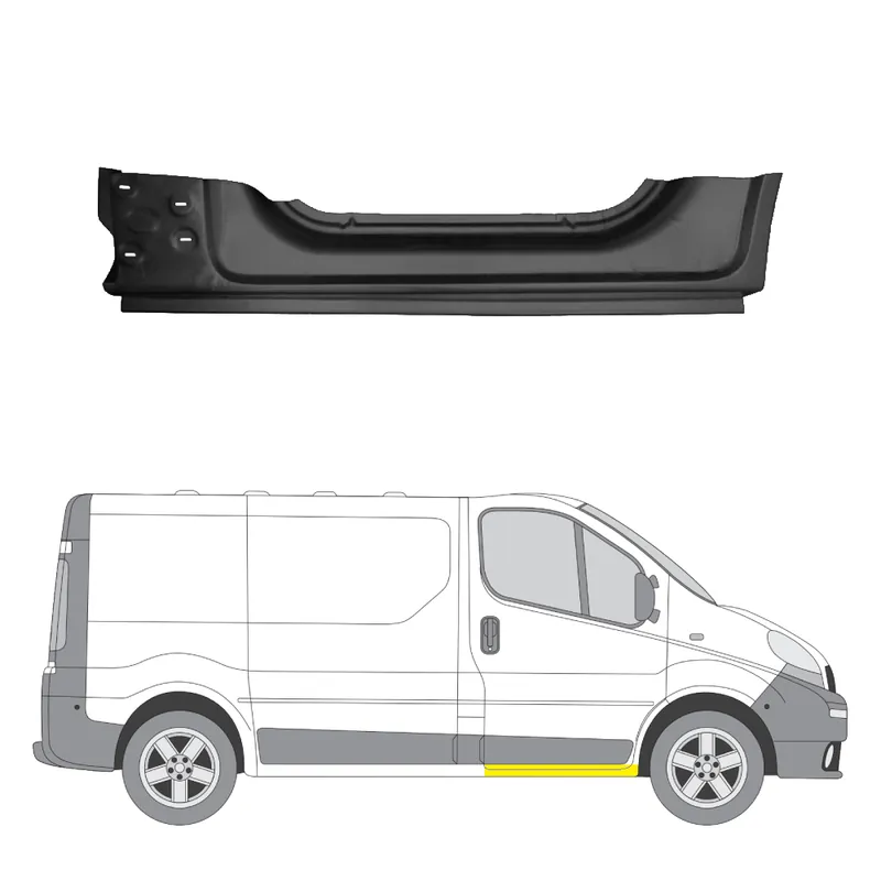 Pikatoimitus Helman korjauspelti oikea=vasen Nissan Primastar Bussi (X83) 2001-