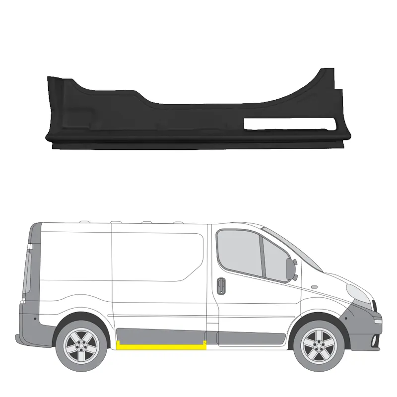 Helman korjauspelti oikea=vasen Renault Trafic II Bussi (JL) 2001- Alennettu Hinta