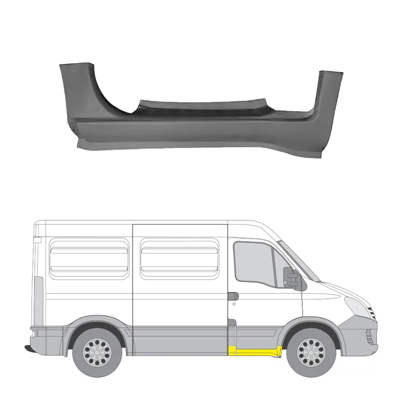 Sertifioitu Helman korjauspelti oikea=vasen Nissan Interstar Bussi (X70) 2002-