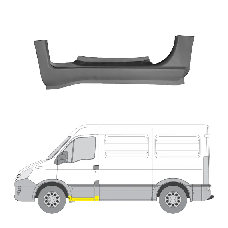 Turvallinen Maksu Helman korjauspelti oikea=vasen Nissan Interstar Bussi (X70) 2002-