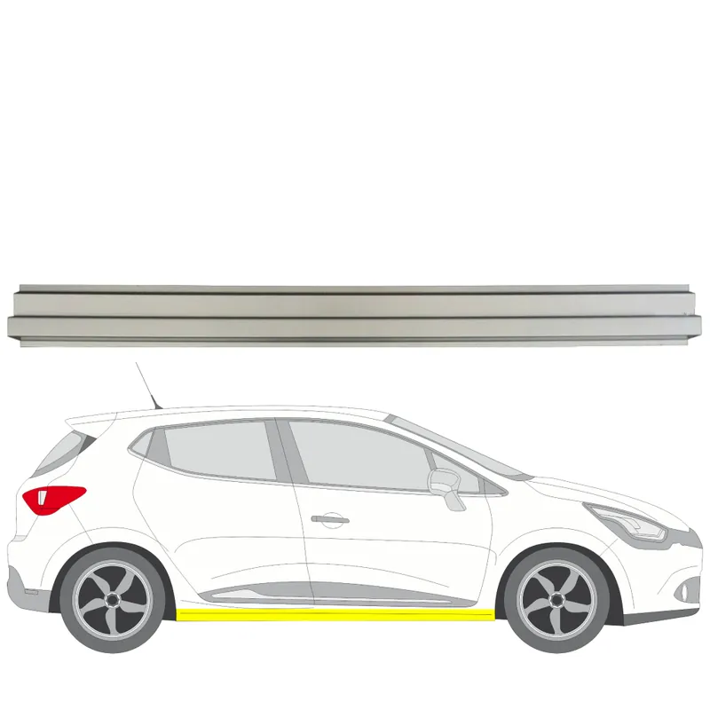 Uusi Malli Helman korjauspelti oikea=vasen Renault Clio III Hatchback (BR0/1, CR0/1) 2005-2014