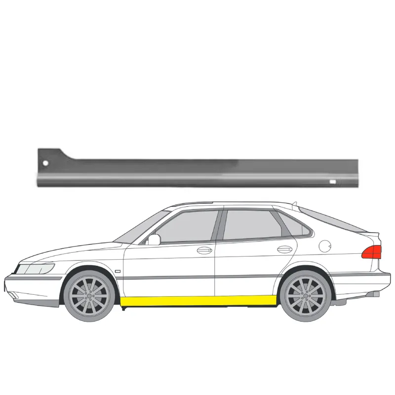 Helman korjauspelti oikea=vasen Saab 900 I Sedan 1979-1993 Sertifioitu