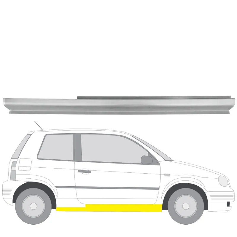 Flash-Tarjous Helman korjauspelti oikea=vasen Volkswagen Lupo / Lupo 3L (6X1, 6E1) 1998-2005