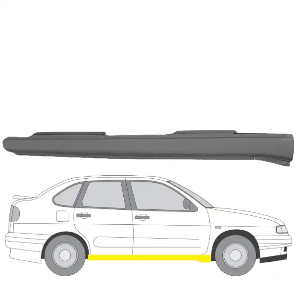 Kuuma Tarjous Helman korjauspelti oikea=vasen Volkswagen Polo III Classic (6V2) 1995-2006