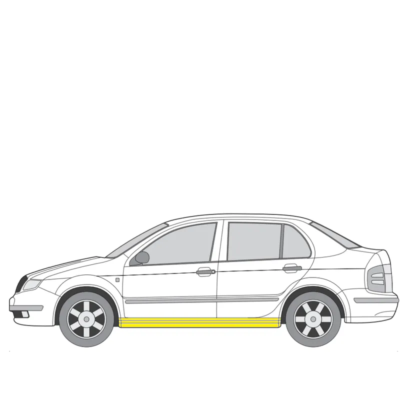 Pikatoimitus Helman korjauspelti oikea=vasen Skoda Fabia I Hatchback (6Y2) 1999-2008