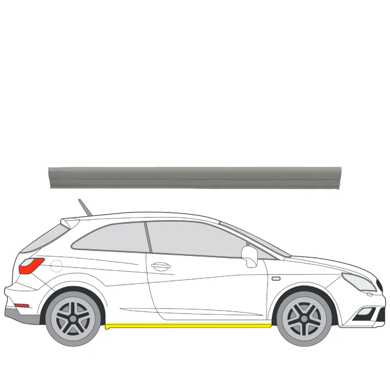 Helman korjauspelti oikea=vasen Seat Ibiza IV Hatchback (6J5, 6P1) 2008-2017 Rajoitettu Tarjous