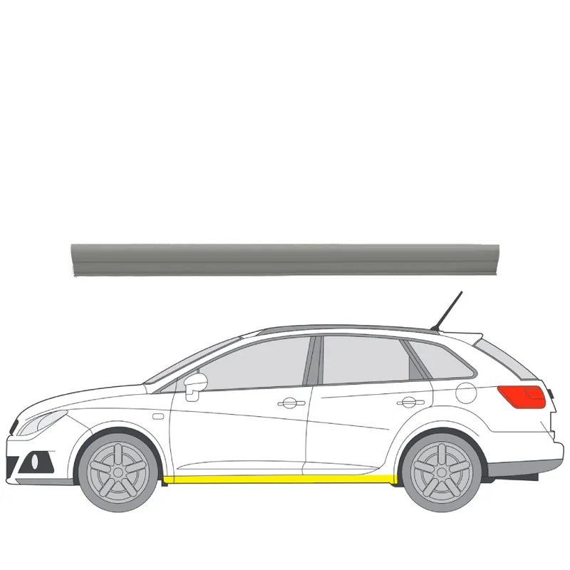 Helman korjauspelti oikea=vasen Seat Ibiza IV Hatchback (6J5, 6P1) 2008-2017 Ajankohtainen