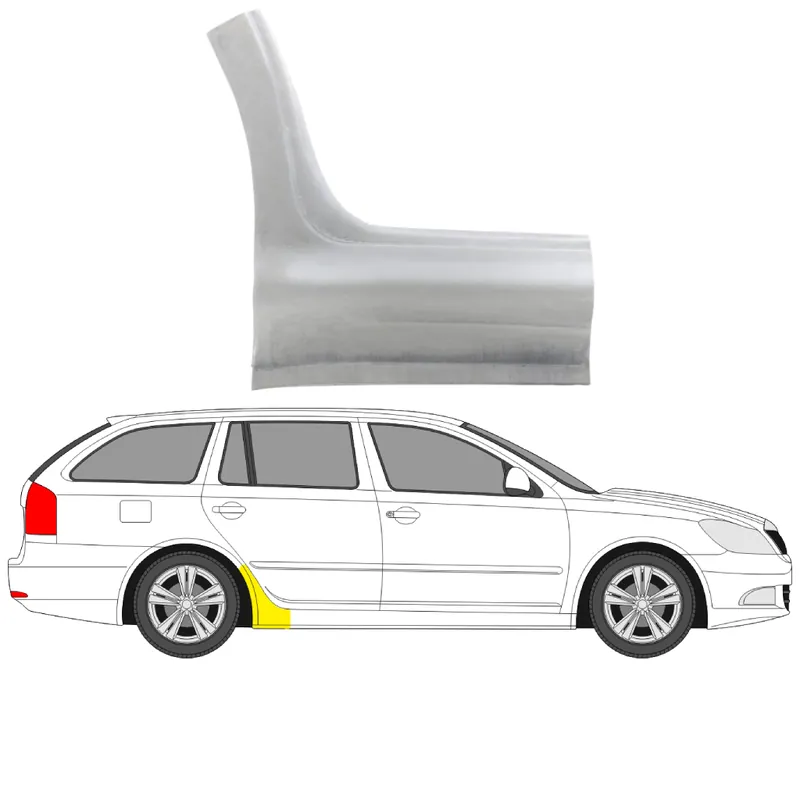 Kuuma Tarjous Helman korjauspelti oikea=vasen Skoda Octavia I Hatchback (1U2) 1996-2010