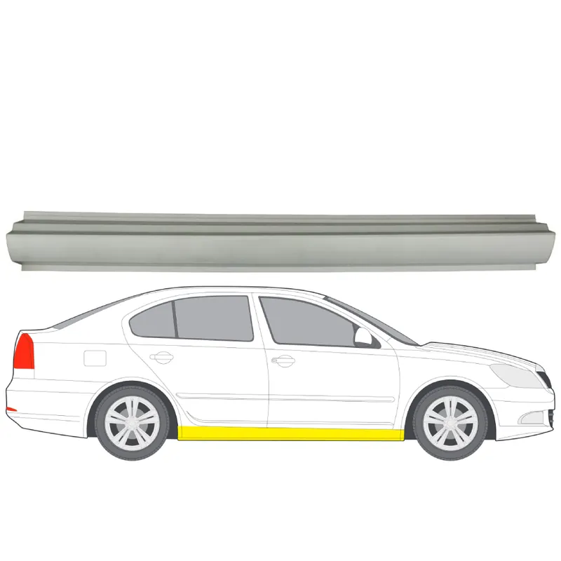 Alennettu Hinta Helman korjauspelti oikea=vasen Skoda Octavia II Hatchback (1Z3) 2004-2013