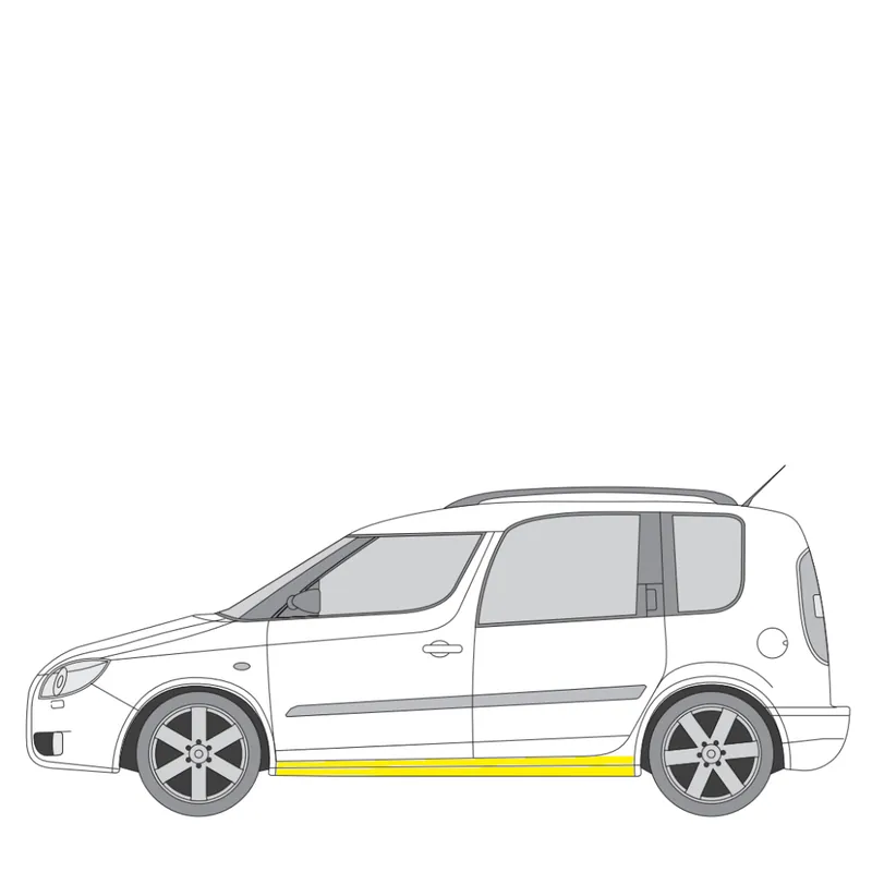 Helman korjauspelti oikea=vasen Skoda Roomster Praktik (5J) 2007-2015 Loppuunmyynti