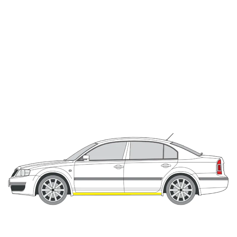 Alennettu Helman korjauspelti oikea=vasen Skoda Superb I Sedan (3U4) 2001-2008