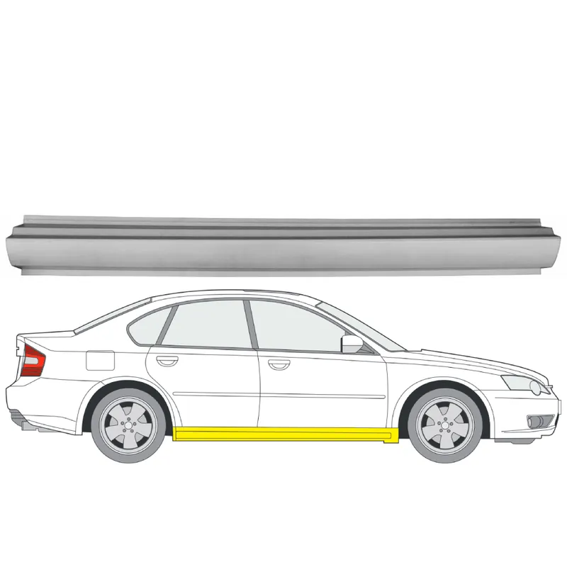Löytö Helman korjauspelti oikea=vasen Subaru Legacy III Farmari (BH) 1998-2003