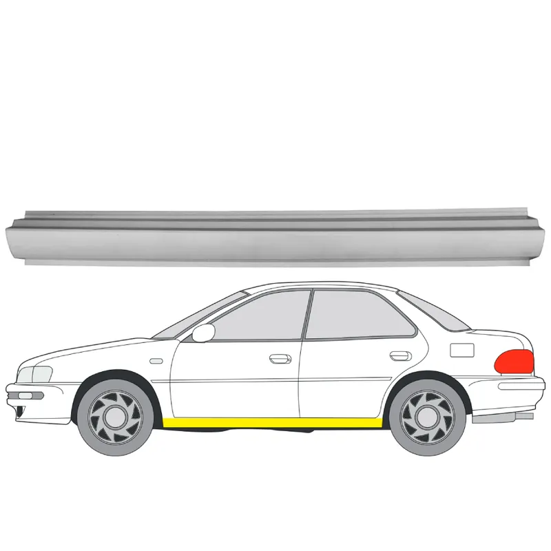 Asiakkaiden Suosikki Helman korjauspelti oikea=vasen Subaru Impreza I Farmari (GF) 1992-2000
