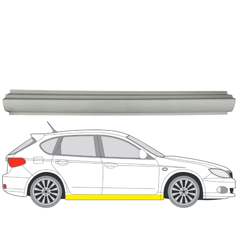Tukkuhinta Helman korjauspelti oikea=vasen Subaru Impreza III Sedan (GR) 2007-