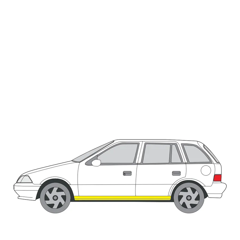 Helman korjauspelti oikea=vasen Suzuki Swift III Hatchback (MZ, EZ) 2005- Loppuunmyynti