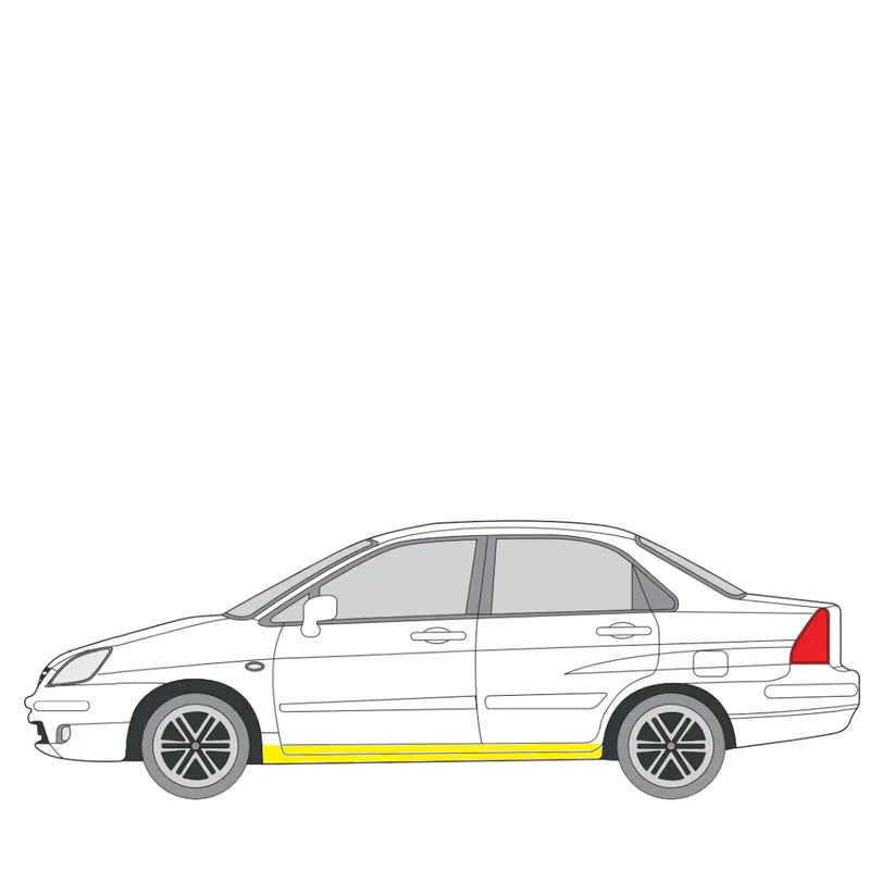 Helman korjauspelti oikea=vasen Suzuki Liana Sedan (ER, RH) 2001- Bestseller