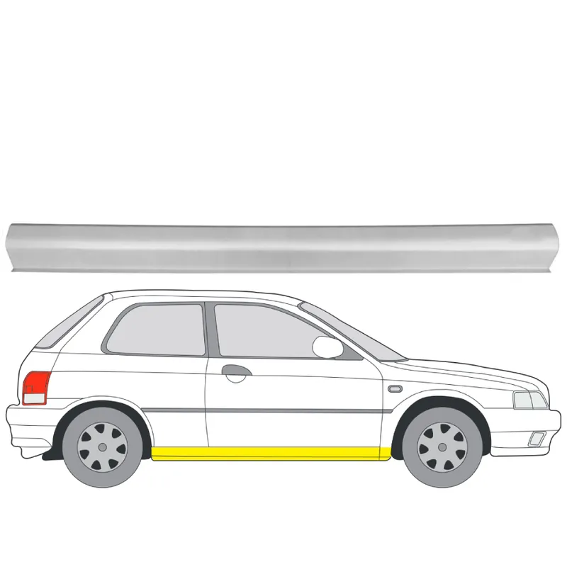 Merkkituote Helman korjauspelti oikea=vasen Suzuki Baleno I Sedan (EG) 1995-2009