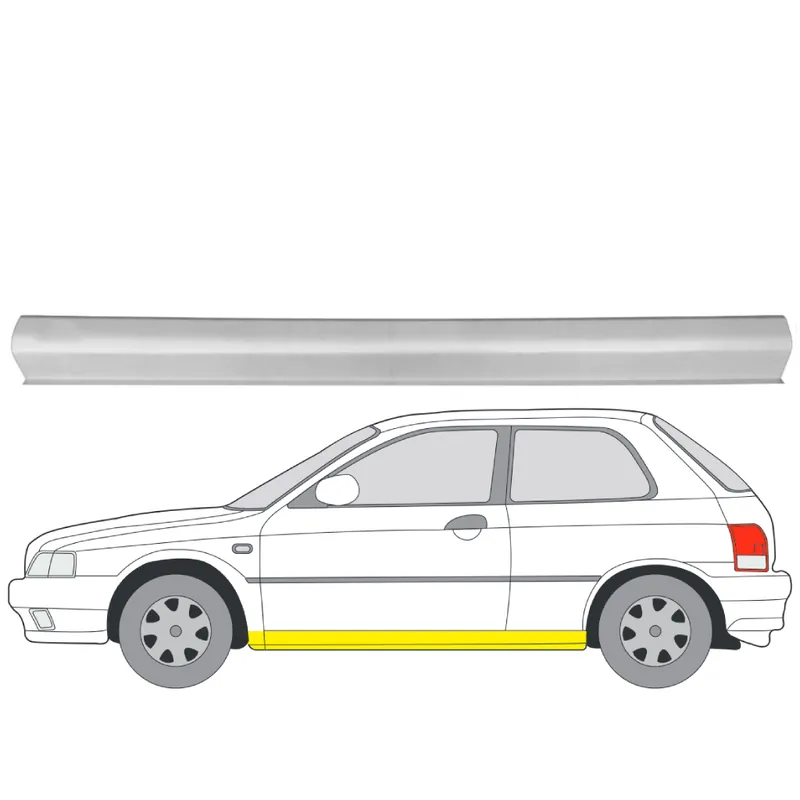 Helman korjauspelti oikea=vasen Suzuki Baleno I Sedan (EG) 1995-2009 Sertifioitu