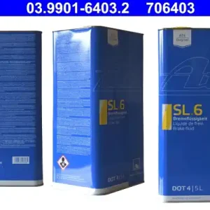 Heti Saatavilla ATE • 03990164032 Jarruneste DOT4 5000ml SAE J1703, ISO/DIN 4925
