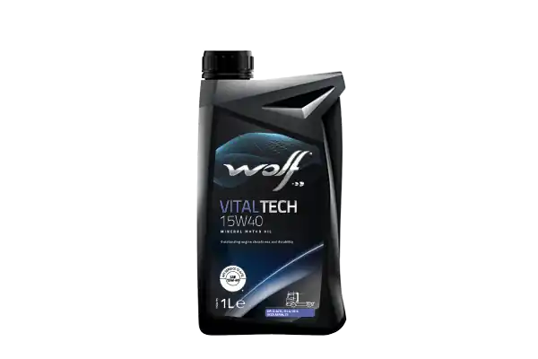 WOLF • 8301018 Moottoriöljy VITALTECH 15W40 1L Bestseller