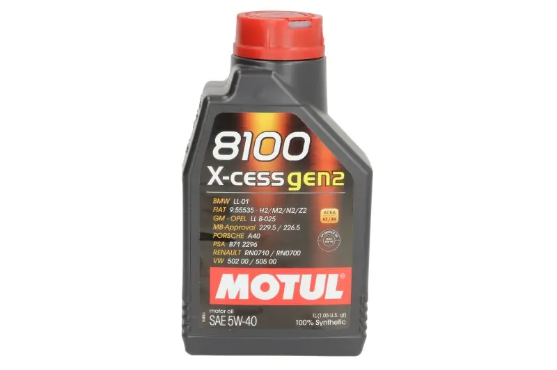 MOTUL • 109774 Moottoriöljy 8100 X-CESS GEN 25W40 1L Uusi Kokoelma