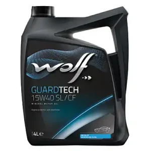 WOLF • 8300219 Moottoriöljy GUARDTECH 15W40 SL/CF 4L Osta Tänään