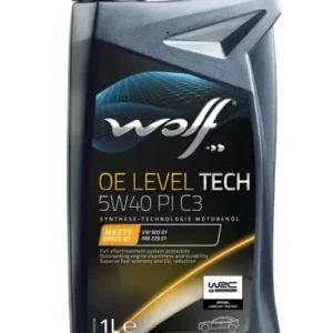 Viimeinen Mahdollisuus WOLF • 1053431 Moottoriöljy OE LEVEL TECH 5W40 1L