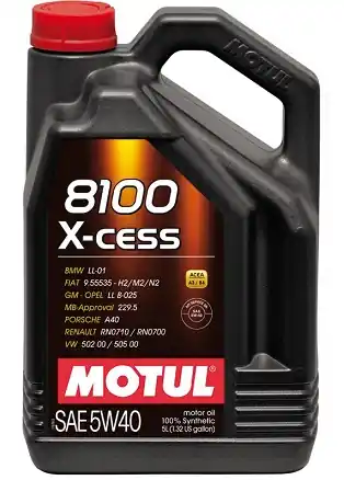 Bestseller MOTUL • 102870 Moottoriöljy 8100 XCESS 5W-40 A3/B3 5L