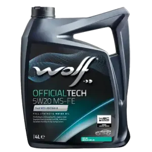 WOLF • 8320187 Moottoriöljy OFFICIALTECH 5W20 MS-FE 4L Tukkuhinta
