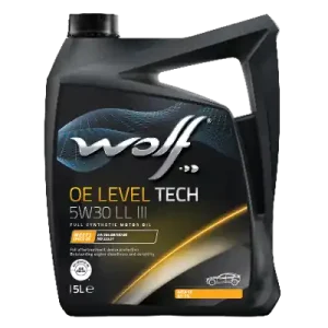 WOLF • 1043893 Moottoriöljy OE LEVEL TECH 5W30 LL III 5L Osta Nyt