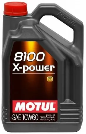 Aito MOTUL • 106143 Moottoriöljy 8100 X-POWER 10W-60 4L
