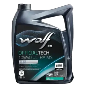 WOLF • 8307317 Moottoriöljy OFFICIALTECH 10W40 ULTRA MS 5L Heti Saatavilla