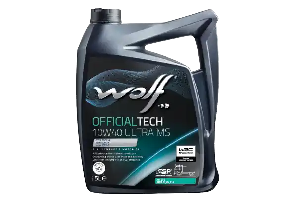 WOLF • 8307317 Moottoriöljy OFFICIALTECH 10W40 ULTRA MS 5L Heti Saatavilla