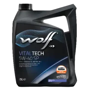 WOLF • 1048901 Moottoriöljy VITALTECH 5W40 SP 5L Alkuperäinen